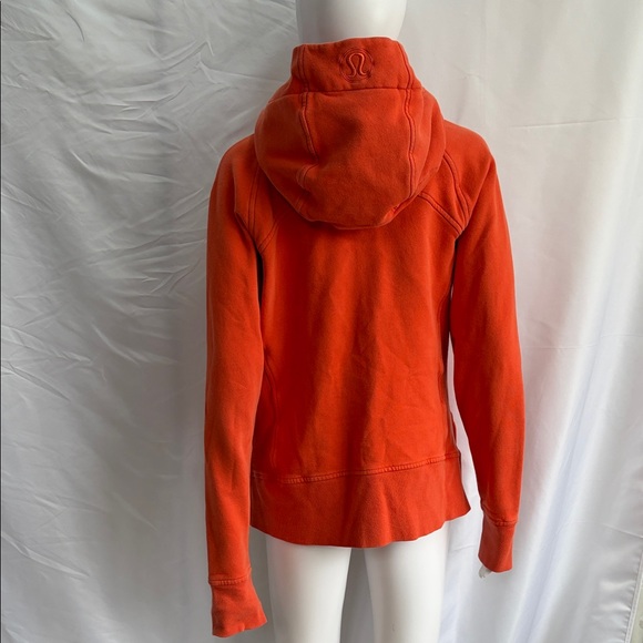 lululemon Scuba Hoodie Full Zip Sweatshirt – Burnt Orange – Size 12 - Picture 7 of 9